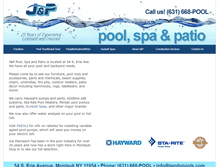 Tablet Screenshot of jandppools.com